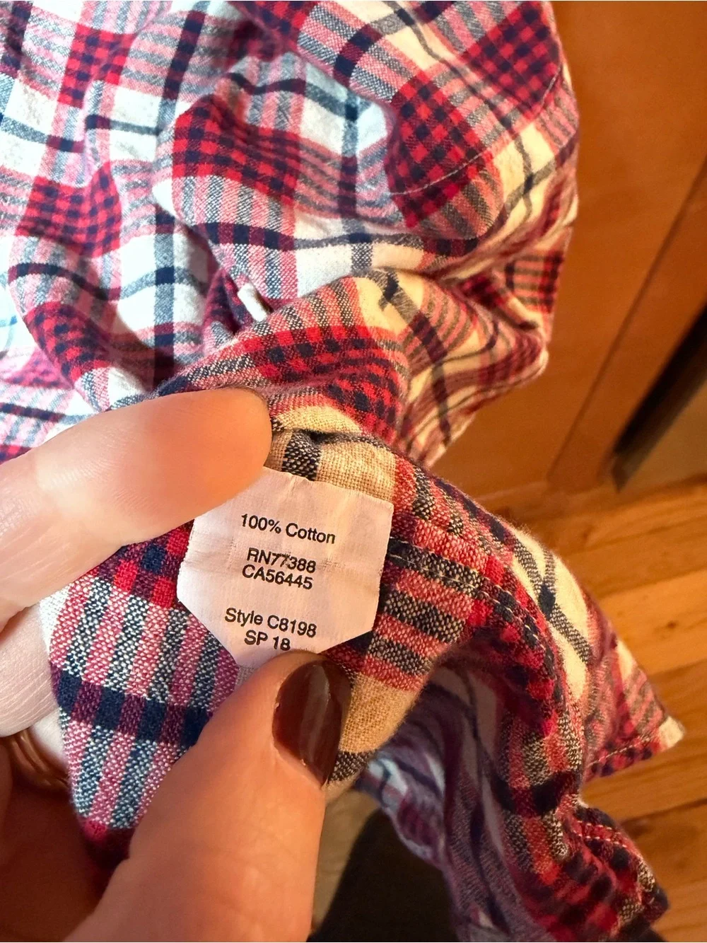 J. Crew Men’s Red Plaid Cotton Shirt